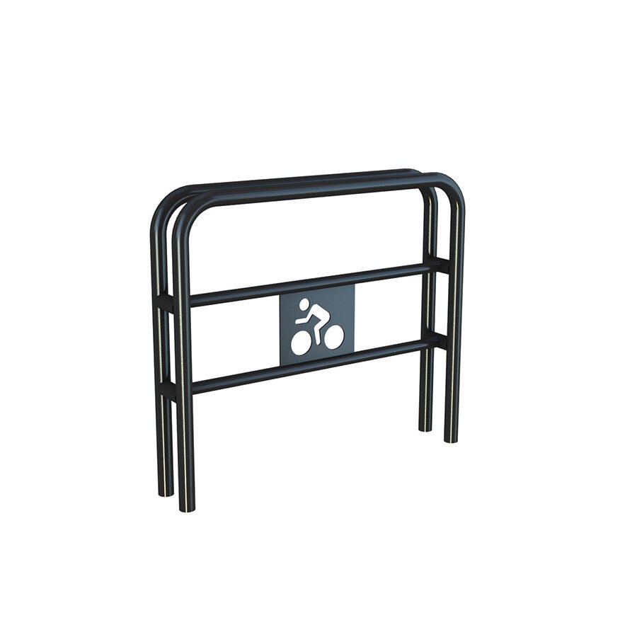 mobilier urbain pour une aire de fitness : borne vélo