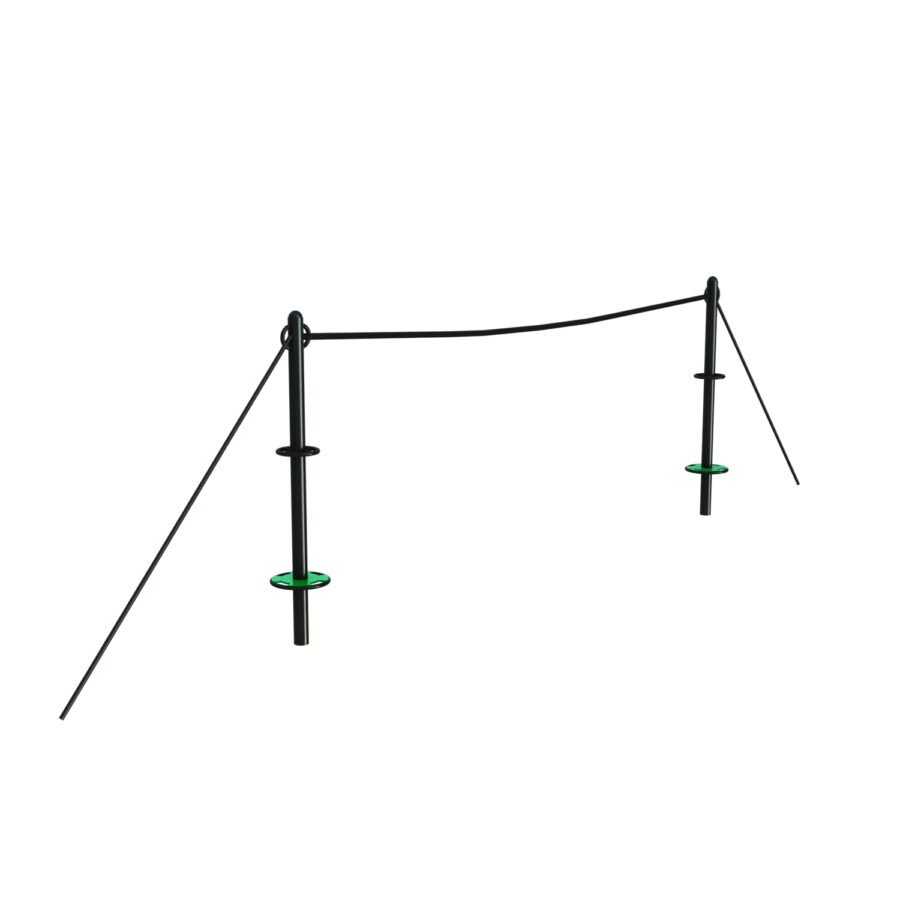 agrès de sport extérieur corde OCR parcours du combattant