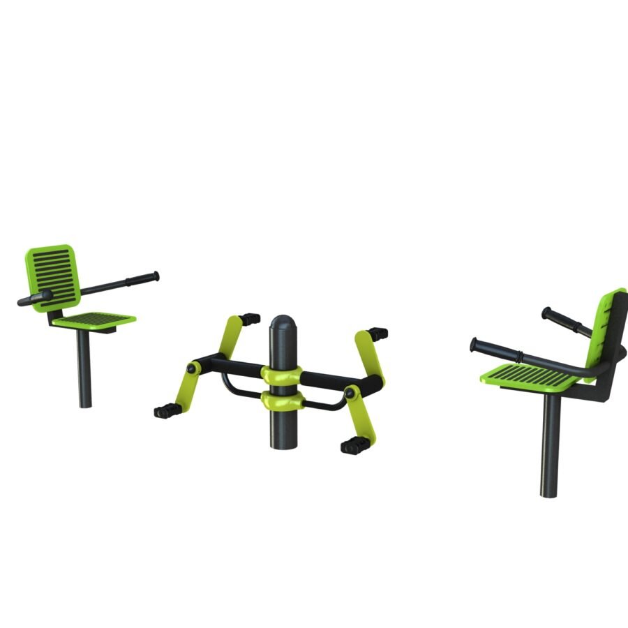 équipement de fitness pour senior : double pédalier