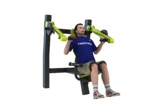 appareil musculation extérieur shoulder press incliné