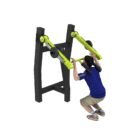 appareil musculation extérieur avec poids utilisation du lest squat press