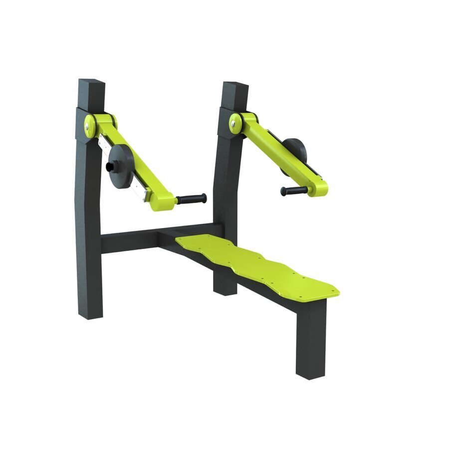 agrès de sport pour un espace de musculation extérieur : lest chest allongé