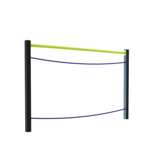 agrès de sport pour un parcours santé : pont de tarzan