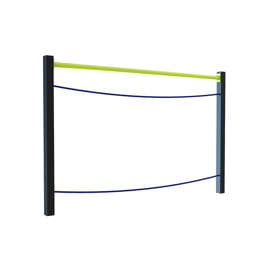 agrès de sport pour un parcours santé : pont de tarzan