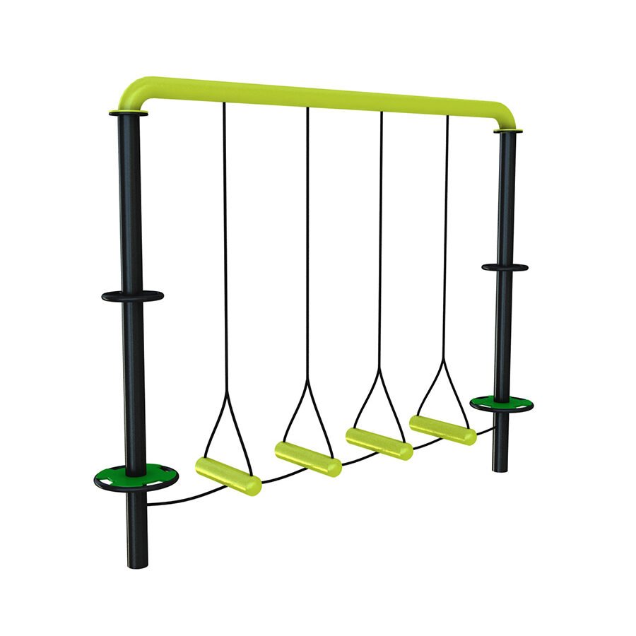 agrès de sport pour un parcours santé : pont trapèze