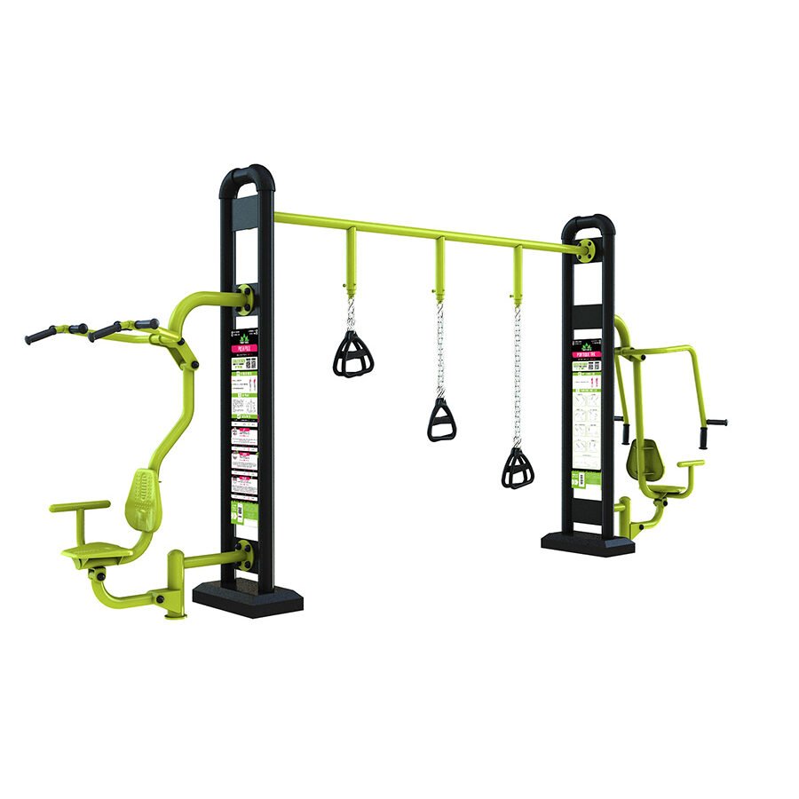 agrès de sport extérieur fitness : portique trx push pull