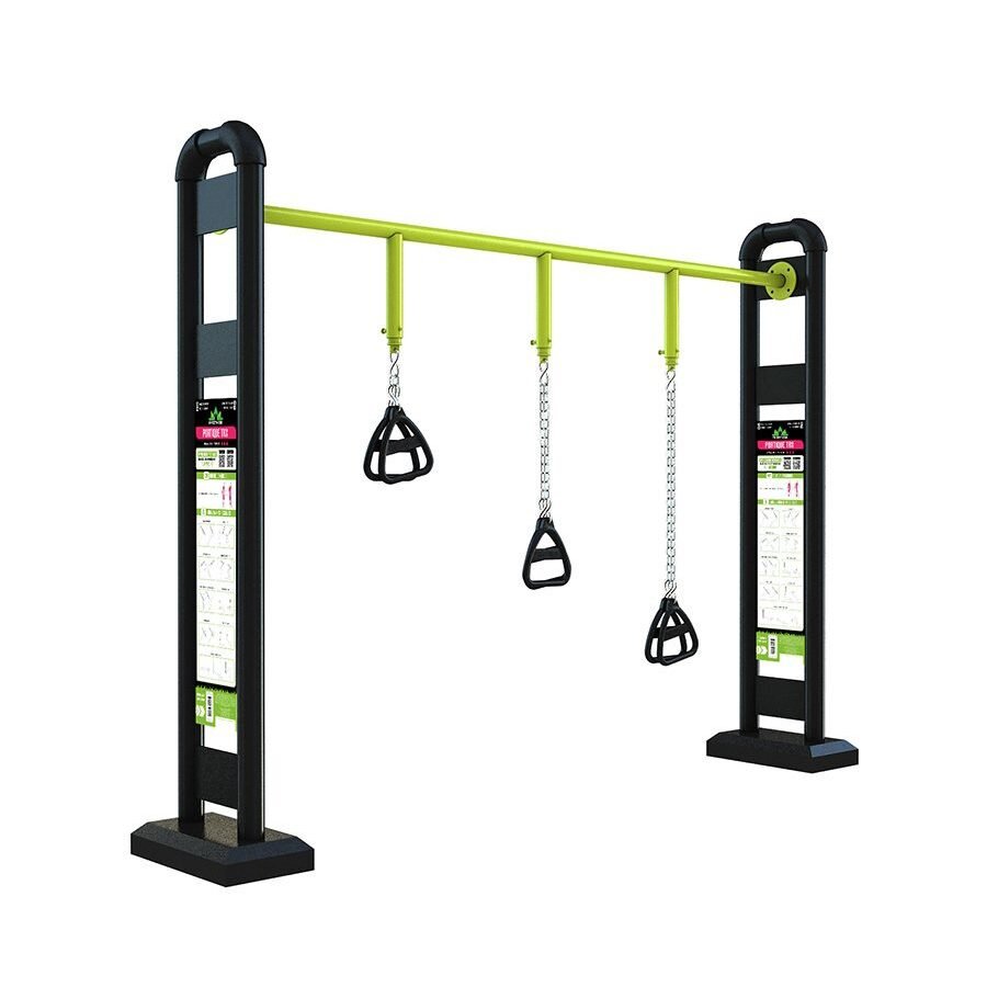 agrès de sport extérieur fitness : portique trx