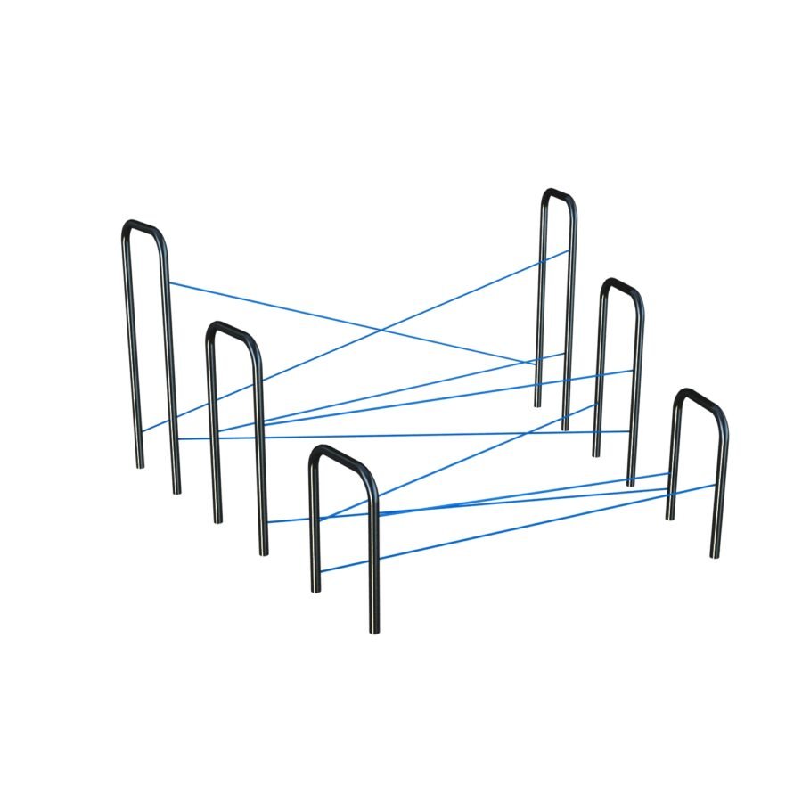 traversée de corde pont ocr vue d'angle