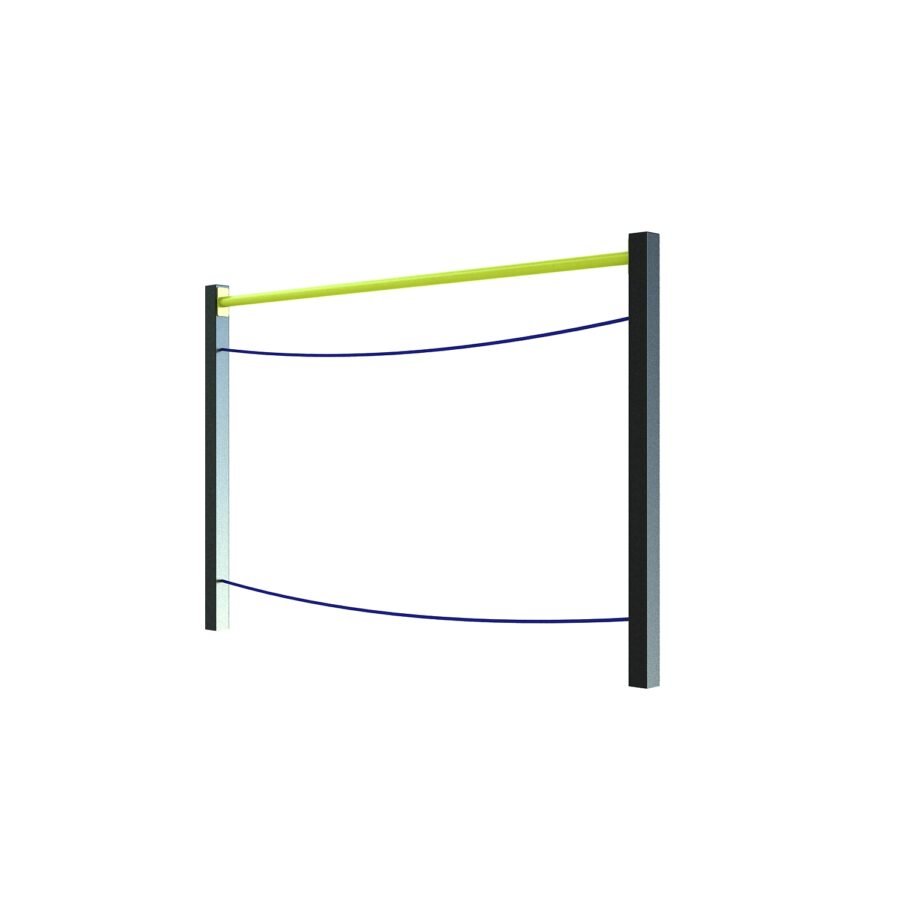 agrès de sport pour un parcours santé : pont de tarzan