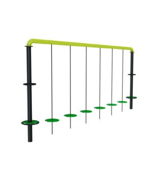 agrès de sport pour un parcours santé : soucoupe d'équilibre