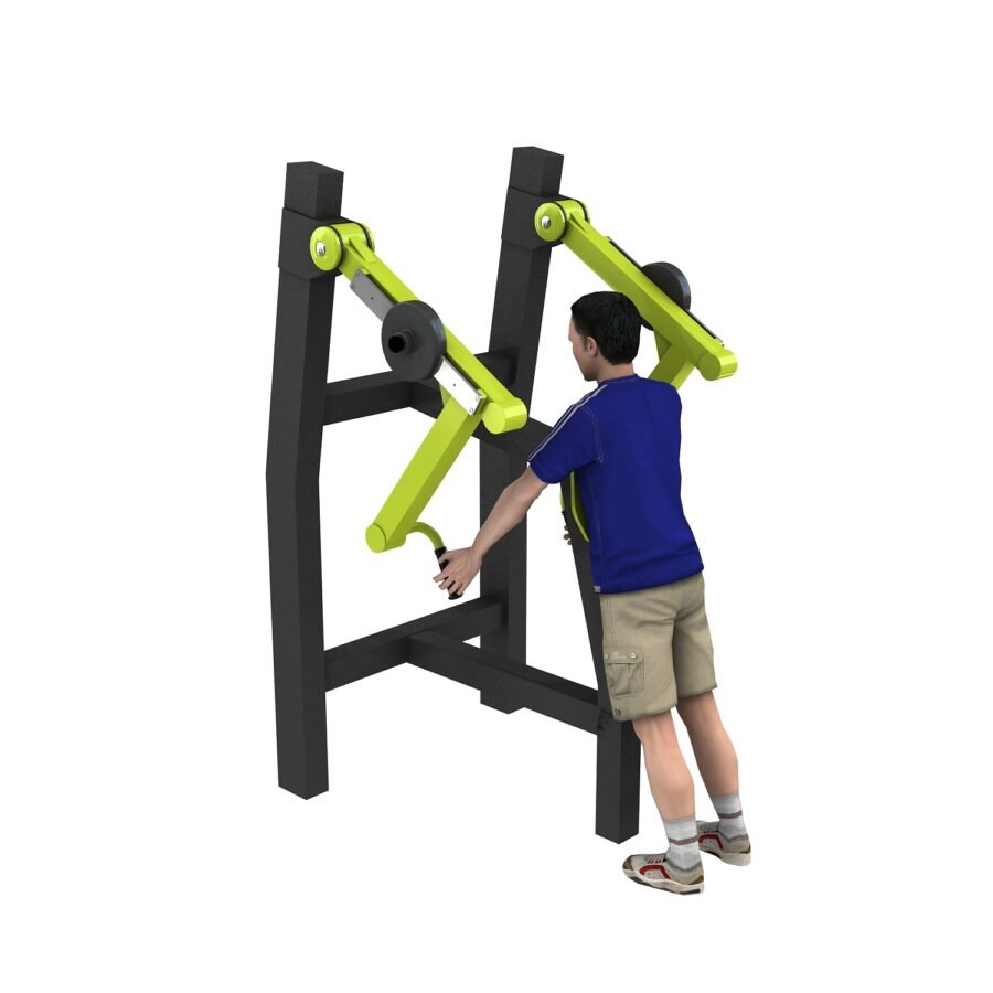 appareil musculation extérieur low row machine