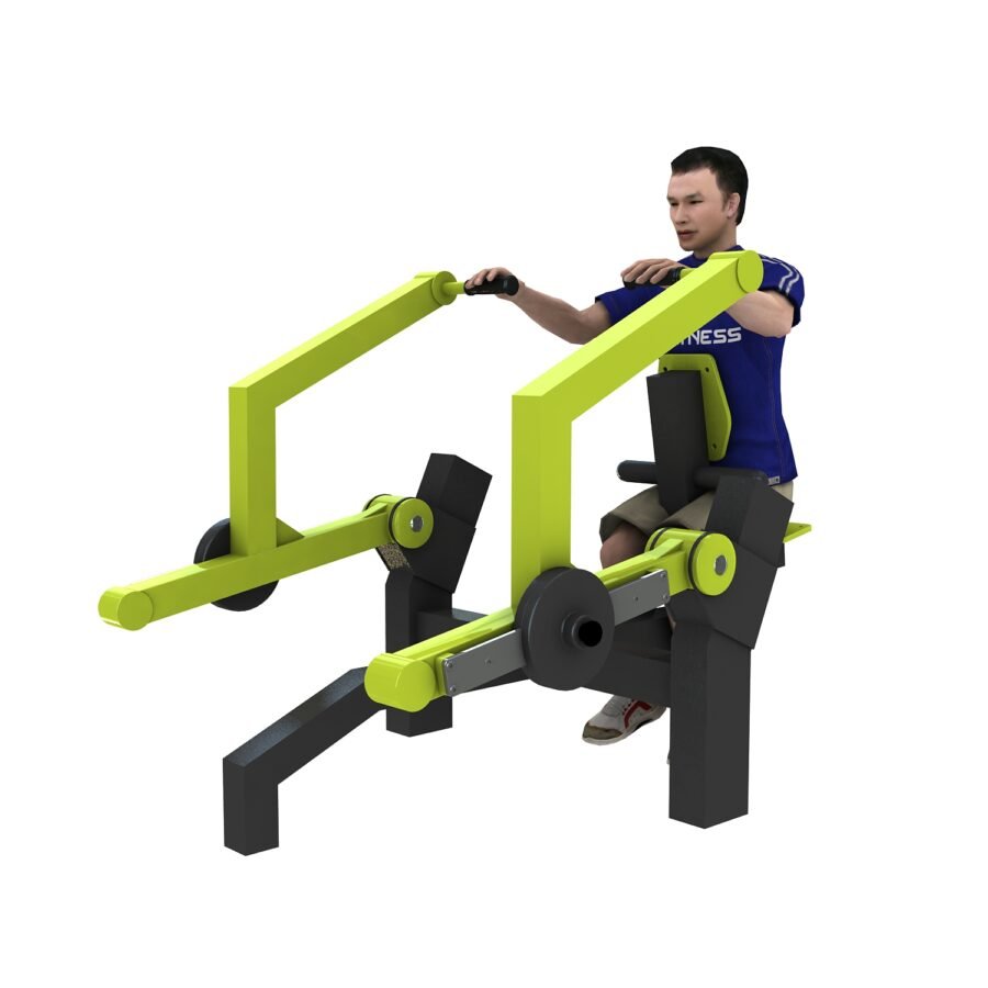 appareil musculation extérieur avec poids row machine utilisation