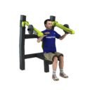 appareil musculation extérieur avec poids shoulder press