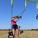 Portique TRX pour une aire de fitness