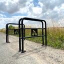 borne vélo pour une aire de fitness vue 6