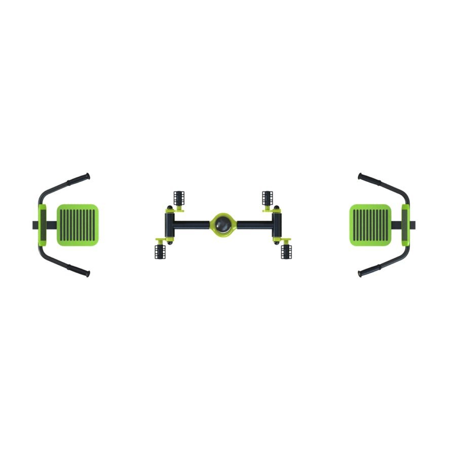 équipement de fitness pour senior : double pédalier vue 2