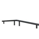 agrès de sport pour un parcours santé : double poutre inclinée