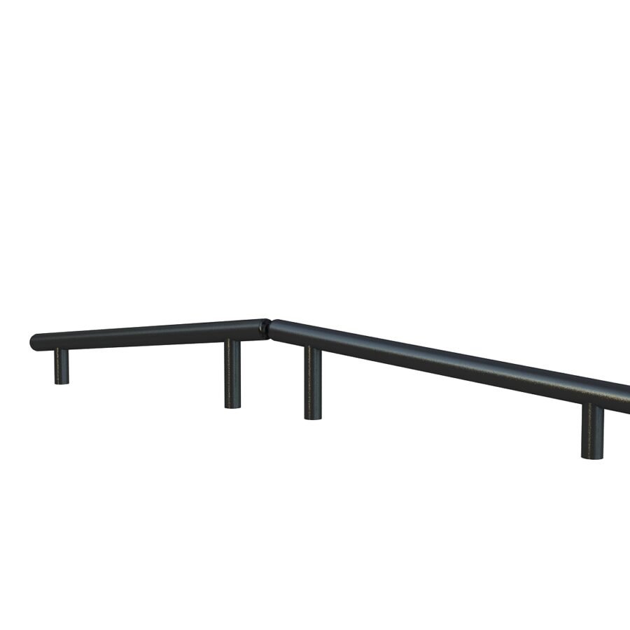 agrès de sport pour un parcours santé : double poutre inclinée