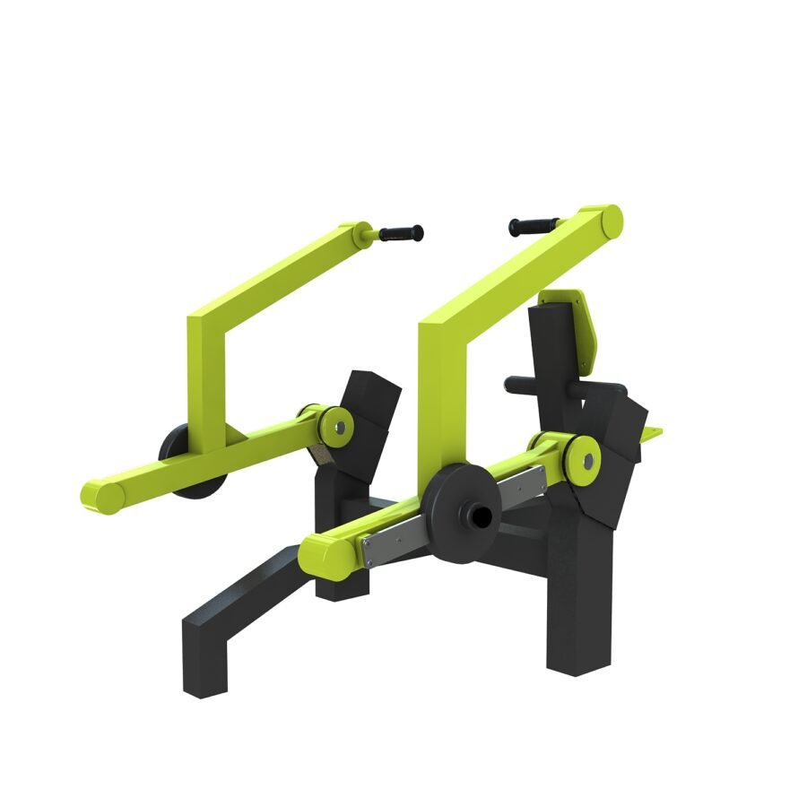 agrès de sport pour un espace de musculation extérieur : row machine