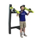 appareil musculation extérieur avec poids shoulder press debout