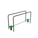 agrès de sport pour un parcours santé : funambule assisté vue 4