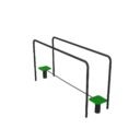 agrès de sport pour un parcours santé : funambule assisté 2