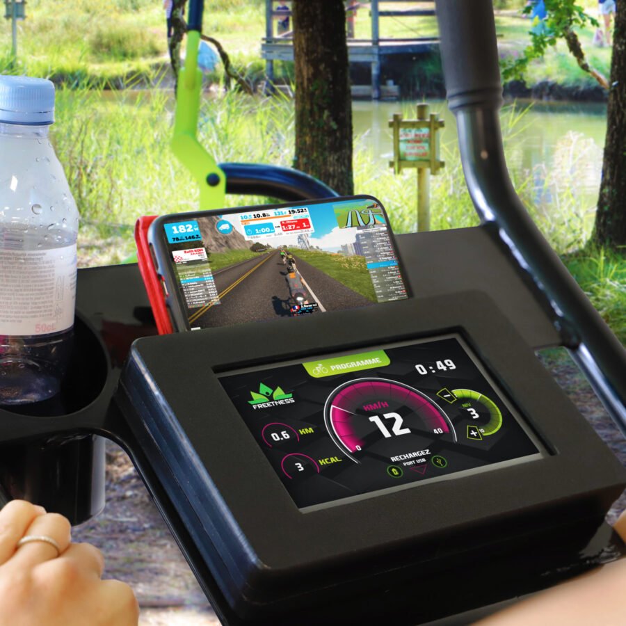 vélo chargeur écran connecté chargeur smartphone