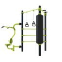 Station aire de fitness : Traction, TRX, Espalier, Sac de frappe, Pull