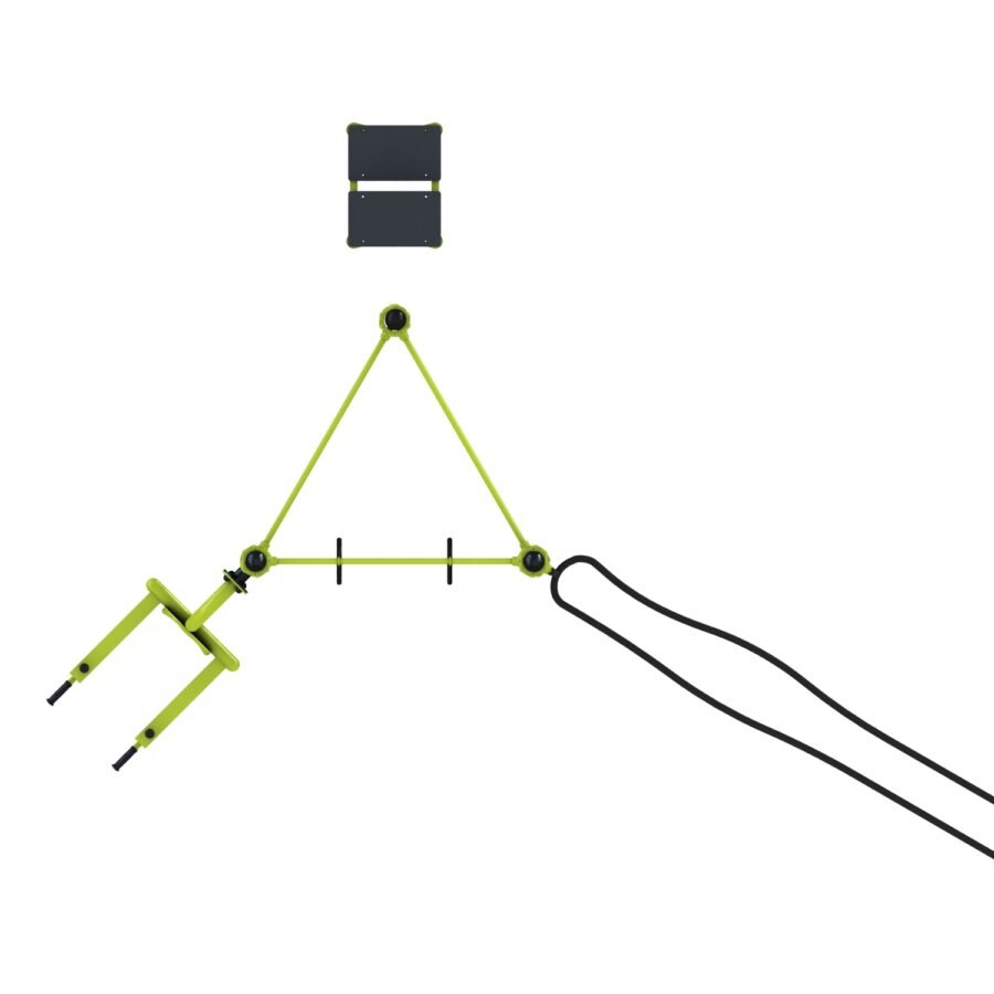 Station aire de fitness : Traction, battle rope, chaise romaine, steps, TRX