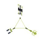 Station aire de fitness : Multi press, vélo elliptique, stepper, traction