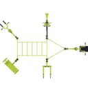 Station de fitness : Chest press, Cavalcade, Chaise romaine, Hack squat, Abdos, Pont horizontale, Barre traction vue 3