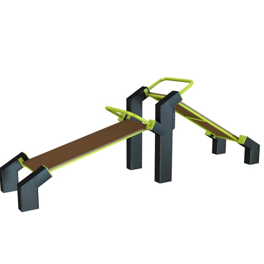 équipement street workout design abdos double