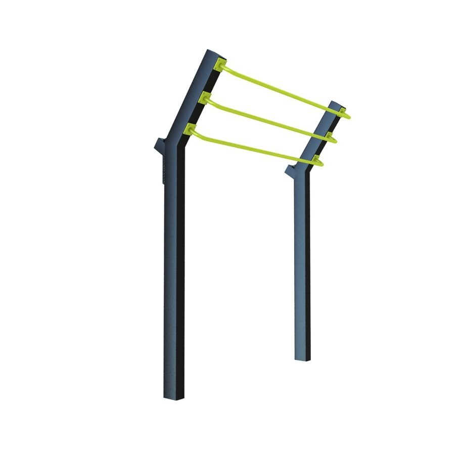 station street workout design échelle triple barre traction