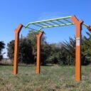 équipement street workout design pont horizontale pont de singe exterieur